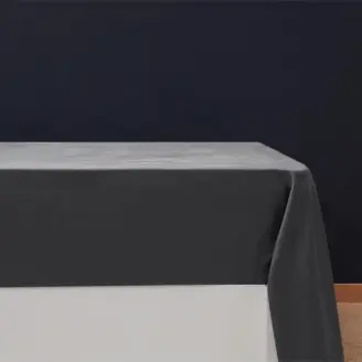 Glat lagen - Bomuldssatin 150x250cm Mørkgrå - bySKAGEN