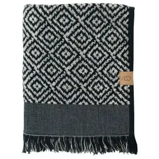Morocco håndklæde, 50x90 - Sort - Håndklæder