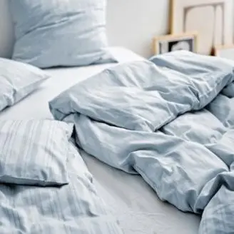 Noble sengesæt linen blue-140x220 - Udsalg